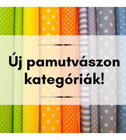 Új pamutvászon-kategóriákat készítettünk