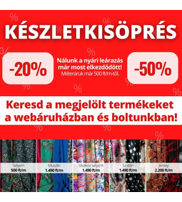 Nyári készletkisöprés