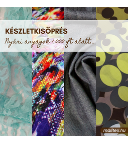 Készletkisöprésen közel 100 méteráru