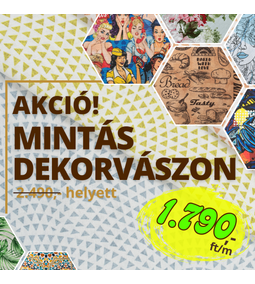 Dekorvászon akció