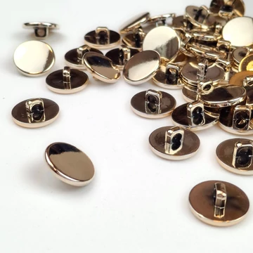 Műanyag gomb – Ékszergomb óarany színben, 18mm