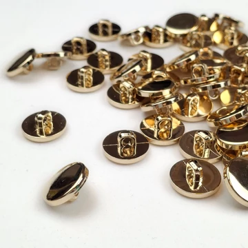 Műanyag gomb – Ékszergomb arany színben, 18mm