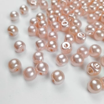 Gyöngy gomb – Púder színben, 10mm (2172/16L)