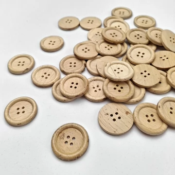Fa gomb, FANNI – Natúr színben, 48" (3554)