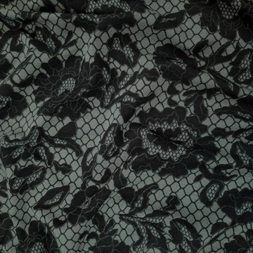 Pamut jersey - Csipke hatású mintával