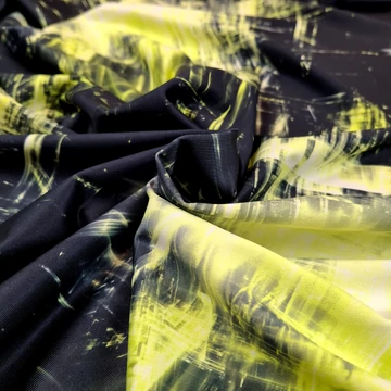 Jég jersey – Fekete alapon neon zöld fénycsóva mintával