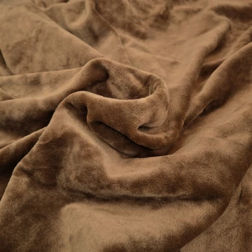 Elasztikus plüss - Őzbarna színben