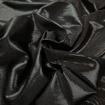 Jersey metál - Fekete színben, elasztikus