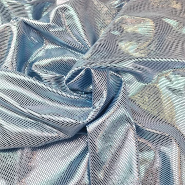 Jersey metál - Világos kék színben, elasztikus