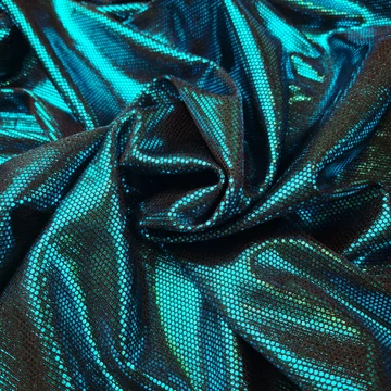 Jersey metál - Acélkék színben, elasztikus