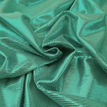 Jersey metál - Türkiz zöld színben, elasztikus