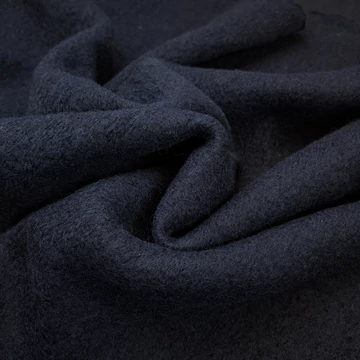 Kötött kelme - Sötétkék színben, gyapjú