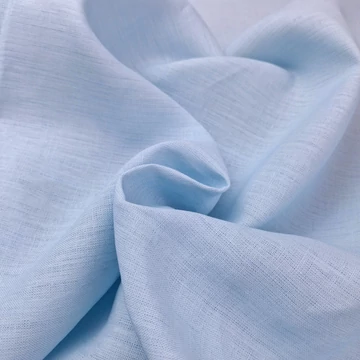 Len anyag – Égkék színben