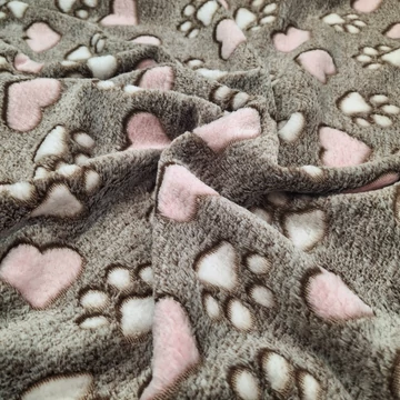 Wellsoft (Léda) - Tappancs és szivecske mintával Wellsoft (Léda) - Tappancs és szivecske mintával