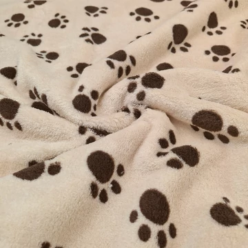 Wellsoft (Léda) - Bézs alapon sötétbarna tappancs mintával Wellsoft (Léda) - Bézs alapon sötétbarna tappancs mintával