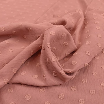 Elasztikus jacquard – Pöttyös mintával, mályva színben