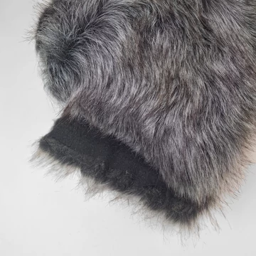 Műszőrme - Lila/barna színben, 20 cm-es