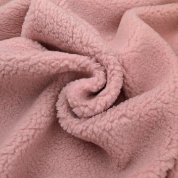 Teddy műszőrme - Mályvás-rózsaszín színben