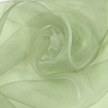 Organza - Zsálya színben, extra széles