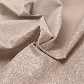 Pamutvászon - Bézs-fehér cirmos mintával