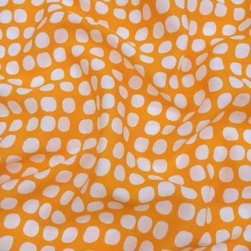Flokon - Szabálytalan pöttyös mintával, narancssárga
