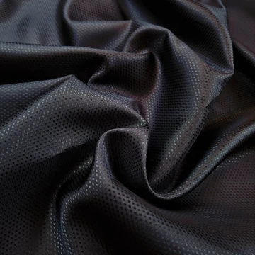 Viszkóz bélésselyem – Sötétkék színben, tűpöttyös mintával