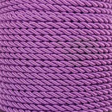 Sodrott zsinór – Lila színben, fényes, 3mm