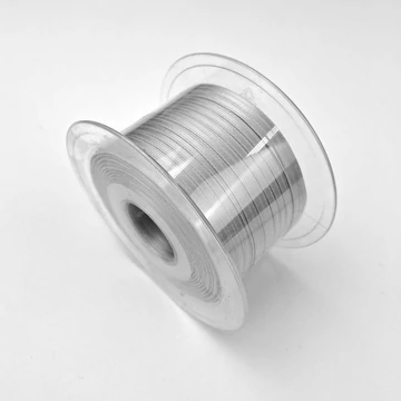 Szatén szalag, egész tekercs - Szürke színben, 3mm, 200m