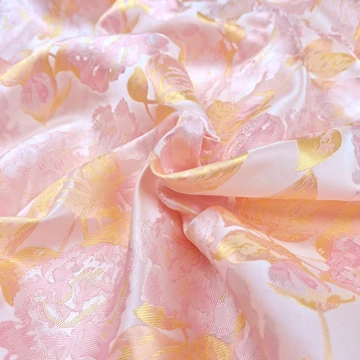 Jacquard 293 – Rózsa mintával, rózsaszín színben