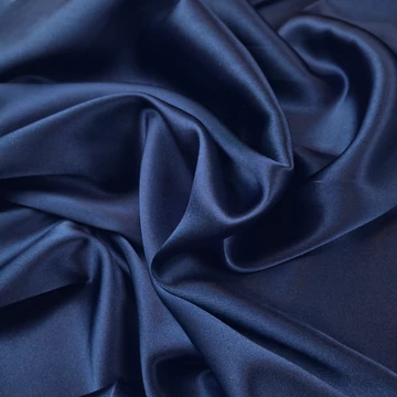 Blúz szatén - Navy kék színben, elasztikus