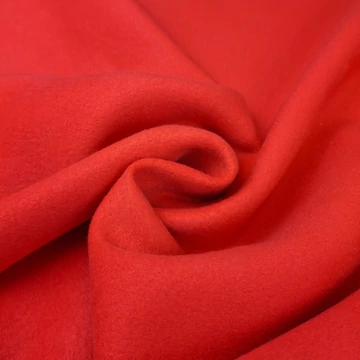 Kabátszövet - Neon piros-narancssárga színben, gyapjú