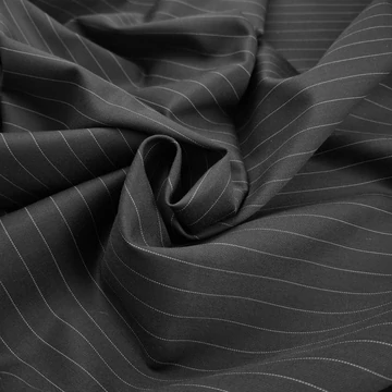 Szövet - Szürke színben, csíkos mintával