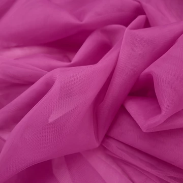 Lágy tüll – Fukszia színben, extra széles