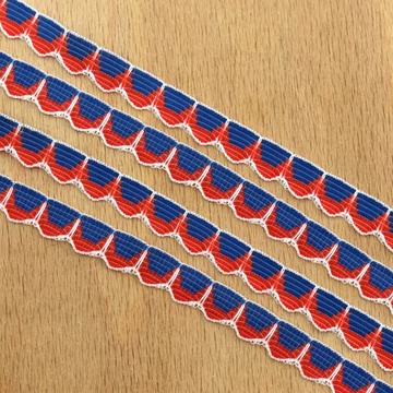 Dekor szalag – Kék és piros színben, 1cm