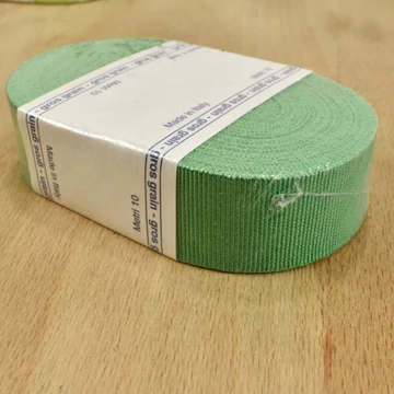 Ripsz szalag – Zöld színben, 25mm, tekercsben 10m