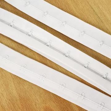 Korzett kapocs – Párizsi kapocs szalag fehér színben, 20mm