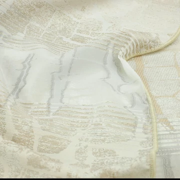 Sötétítő függöny anyag – Absztrakt mintával, bézs színben