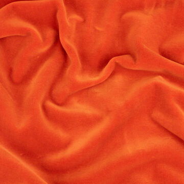 Francia bársony – Narancsos piros színben