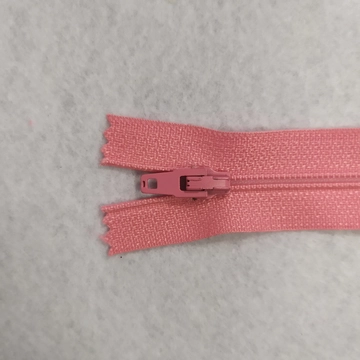 Cipzár – RT0-ás, zárt, 18 cm hosszú, rózsaszín