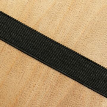 Gumiszalag – Erős nadrág gumipertli fekete színben, 25mm