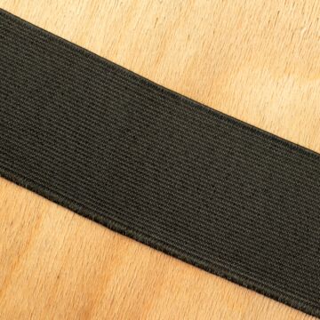 Gumiszalag – Erős nadrág gumipertli fekete színben, 50mm