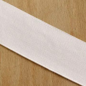 Gumiszalag – Erős nadrág gumipertli fehér színben, 50mm