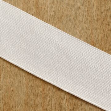 Gumiszalag – Erős nadrág gumipertli fehér színben, 50mm