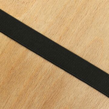 Gumiszalag – Erős nadrág gumipertli fekete színben, 20mm