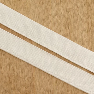 Gumiszalag szövött – Erős nadrág gumipertli fehér színben, 20mm