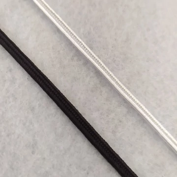 Zsinór - Sujtás zsinór, fekete és fehér, 2mm-es