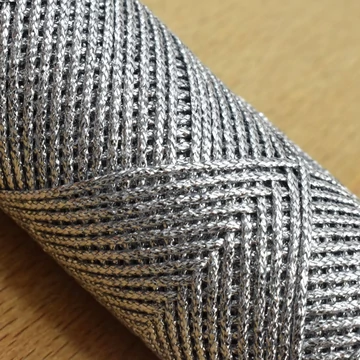 Fémszálas zsinór – Lurex borítással, ezüst színben, 2,5mm