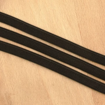 Gumiszalag – Plüss gumi fekete színben, 13mm Gumiszalag – Plüss gumi fekete színben, 13mm