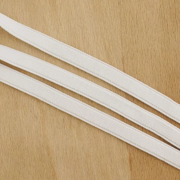 Gumiszalag – Plüss gumi fehér színben, 13mm Gumiszalag – Plüss gumi fehér színben, 13mm