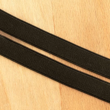 Gumiszalag – Plüss gumi fekete színben, 20mm Gumiszalag – Plüss gumi fekete színben, 20mm